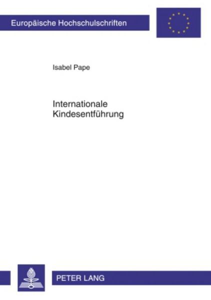 Produktbild: Internationale Kindesentfuehrung