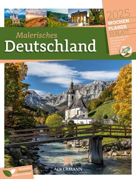 Malerisches Deutschland - Wochenplaner Kalender 2025