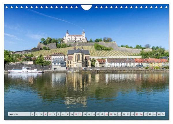 Produktbild: W&Uuml;RZBURG Historisches Stadtherz (Wandkalender 2026 DIN A4 quer), CALVENDO Monatskalender