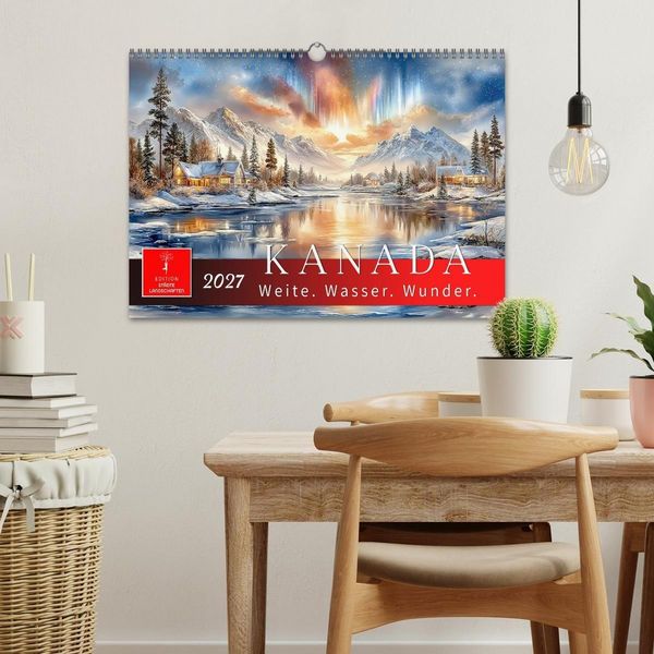 Produktbild: Kanada - Weite, Wasser, Wunder (Wandkalender 2027 DIN A3 quer), CALVENDO Monatskalender