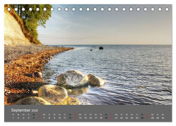 Produktbild: Naturwunder M&ouml;ns Klinten (Tischkalender 2026 DIN A5 quer), CALVENDO Monatskalender