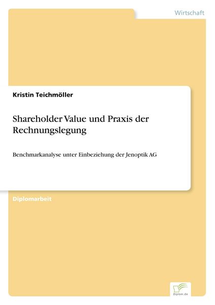 Produktbild: Shareholder Value und Praxis der Rechnungslegung