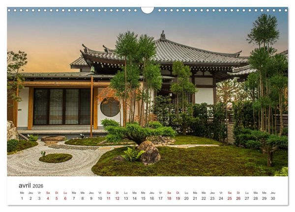 Produktbild: Jardiner au Japon (Calendrier mural 2026 DIN A3 vertical), CALVENDO calendrier mensuel