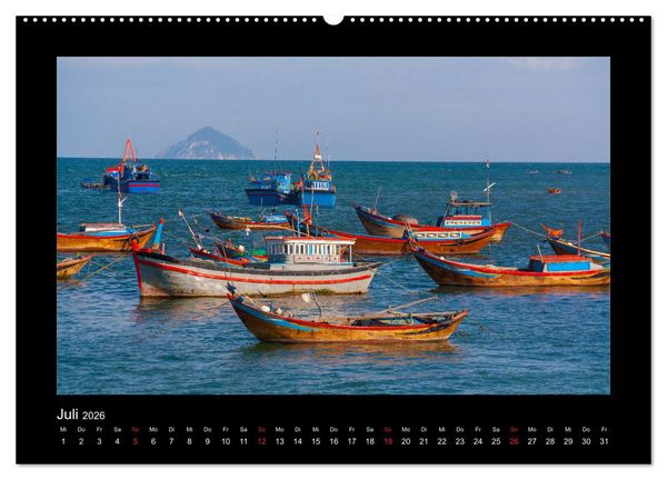 Produktbild: Unterwegs in Vietnam (hochwertiger Premium Wandkalender 2026 DIN A2 quer), Kunstdruck in Hochglanz