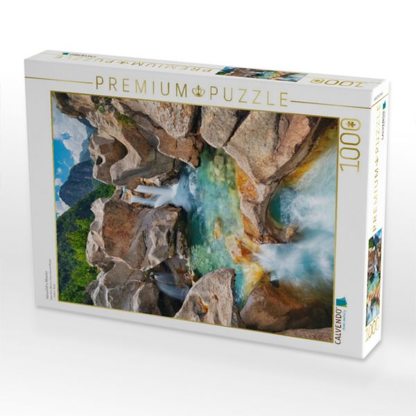 Produktbild: CALVENDO Puzzle Wasserfall in Albanien | 1000 Teile Lege-Gr&ouml;&szlig;e 64x48cm Foto-Puzzle f&uuml;r gl&uuml;ckliche Stunden