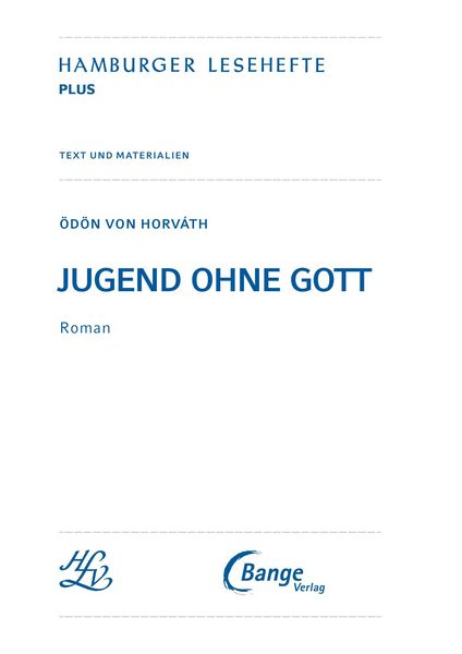 Produktbild: Jugend ohne Gott von &Ouml;d&ouml;n von Horv&aacute;th (Textausgabe)