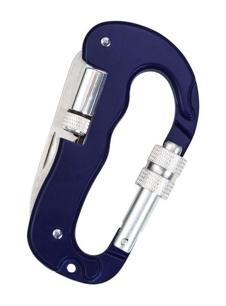 Produktbild: Expedition Natur Multifunktions-Karabiner mit Messer, S&auml;ge und LED-Licht