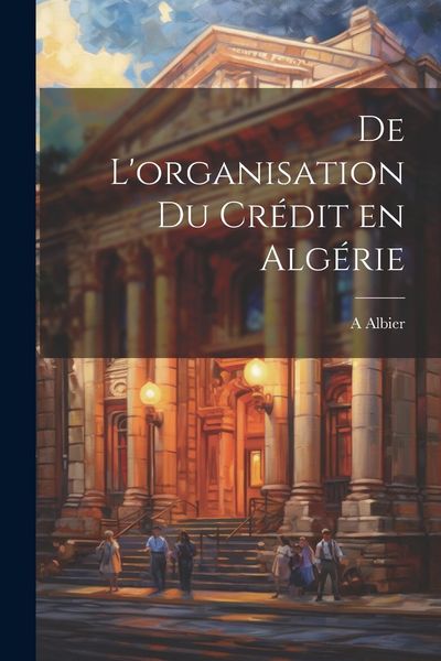 Produktbild: De l'organisation du cr&eacute;dit en Alg&eacute;rie