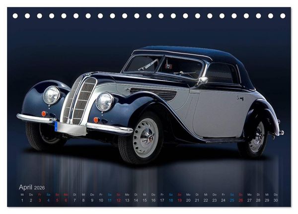 Produktbild: Zeitlose &Auml;sthetik Oldtimer-Fotografien von Wolf Kloss (Tischkalender 2026 DIN A5 quer), CALVENDO Monatskalender