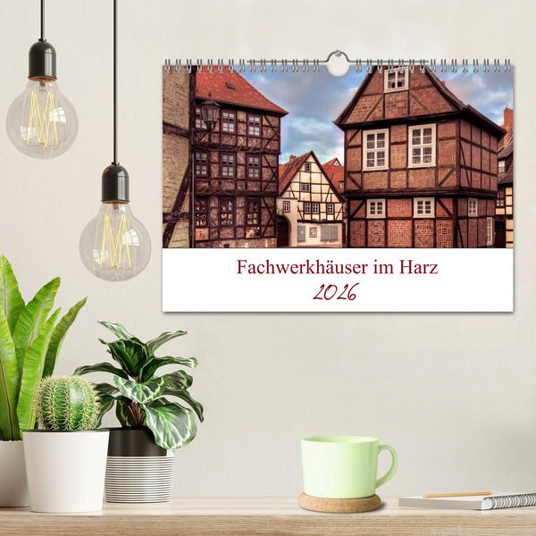 Produktbild: Fachwerkh&auml;user im Harz (Wandkalender 2026 DIN A4 quer), CALVENDO Monatskalender