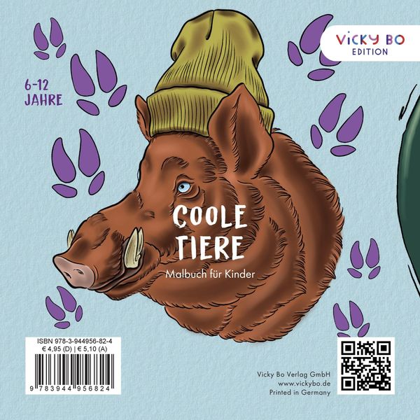 Coole Tiere - Malbuch für Kinder. 6-12 Jahre