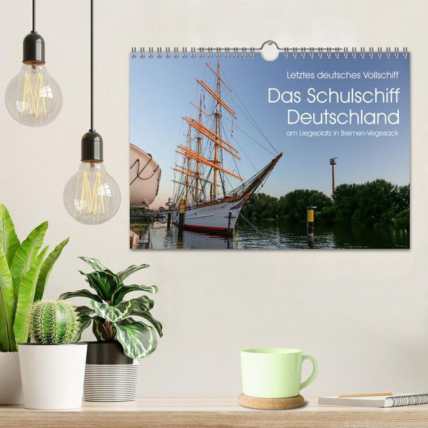 Produktbild: Letztes deutsches Vollschiff DAS SCHULSCHIFF DEUTSCHLAND (Wandkalender 2026 DIN A4 quer), CALVENDO Monatskalender