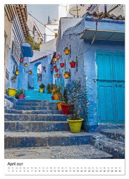 Produktbild: Marokko - Chefchaouen (hochwertiger Premium Wandkalender 2027 DIN A2 hoch), Kunstdruck in Hochglanz