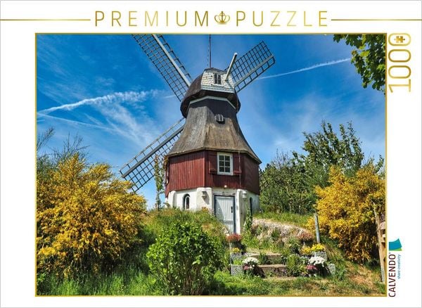 CALVENDO Puzzle Mühle in Süddorf | 1000 Teile Lege-Größe 64x48cm Foto-Puzzle für glückliche Stunden