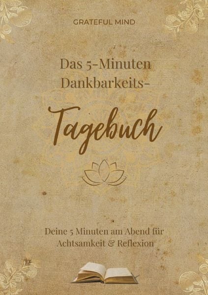 Produktbild: Das 5 Minuten Dankbarkeitstagebuch