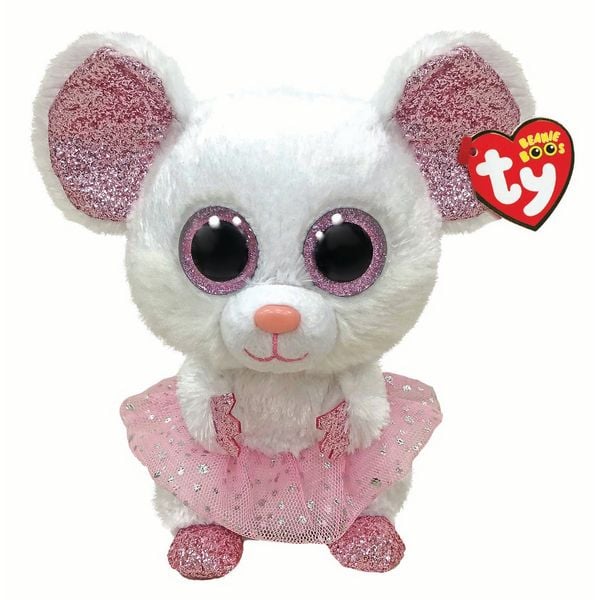 Ty - Beanie Boos - Nina Maus mit Tütü, 24 cm, medium