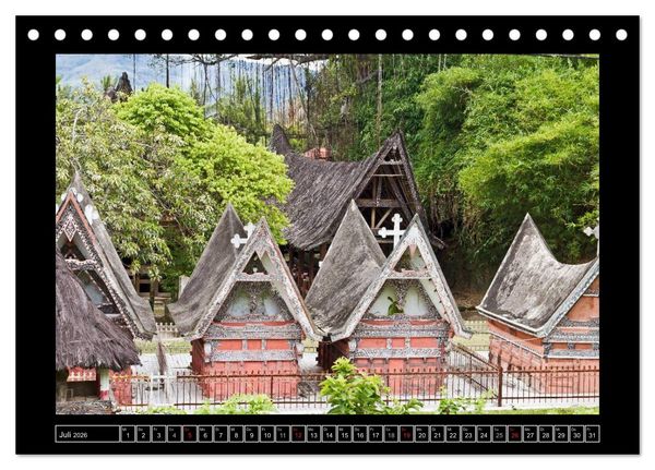 Produktbild: Sumatra &ndash; Architektur und Landschaft (Tischkalender 2026 DIN A5 quer), CALVENDO Monatskalender