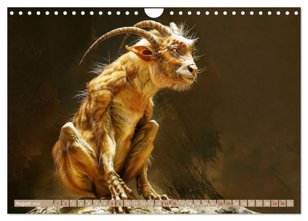 Produktbild: Legend&auml;re Chim&auml;ren - Von unheimlich bis monstr&ouml;s (Wandkalender 2026 DIN A4 quer), CALVENDO Monatskalender