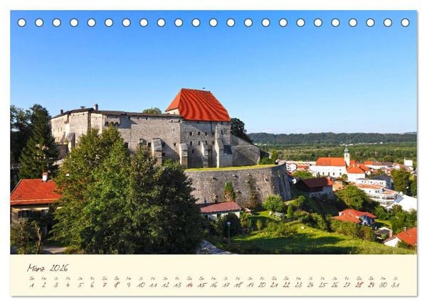 Produktbild: Burgen in Bayern Bayerns trutzige Vergangenheit (Tischkalender 2026 DIN A5 quer), CALVENDO Monatskalender