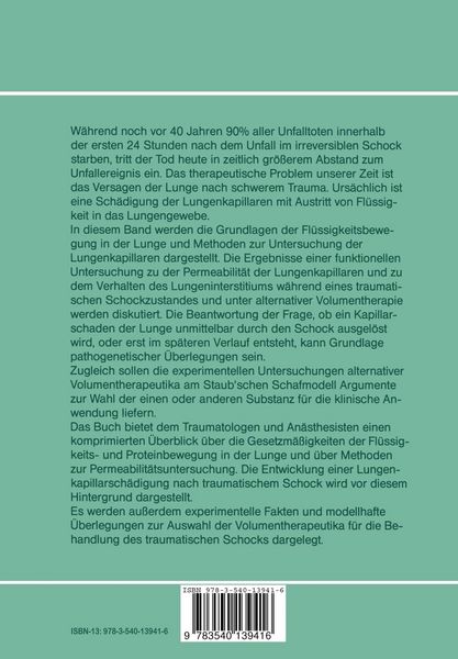 Produktbild: Traumatischer Schock und die Lunge