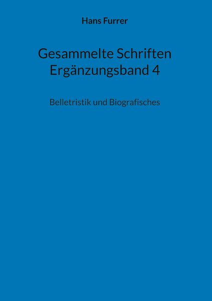 Produktbild: Gesammelte Schriften Erg&auml;nzungsband 4
