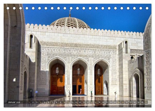 Produktbild: Sultanat Oman (Tischkalender 2026 DIN A5 quer), CALVENDO Monatskalender