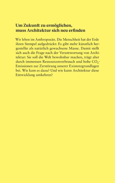 Produktbild: Architektur im Anthropoz&auml;n
