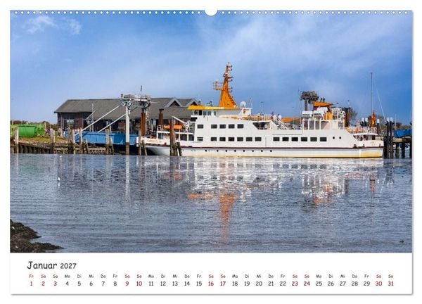 Produktbild: Sehnsuchtinsel Langeoog (hochwertiger Premium Wandkalender 2027 DIN A2 quer), Kunstdruck in Hochglanz