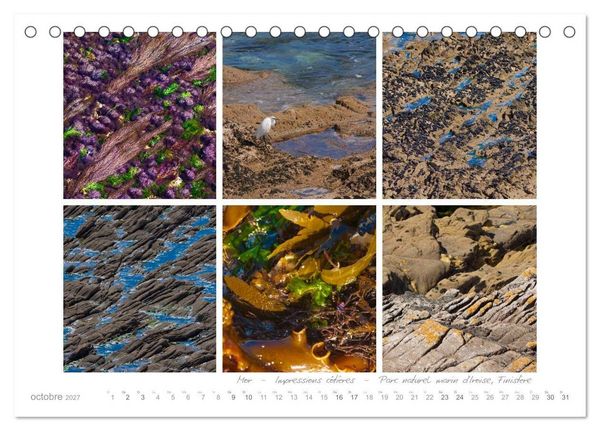 Produktbild: R&ecirc;ves de Bretagne - Breizh (Calendrier de bureau 2027 DIN A5 vertical), CALVENDO calendrier mensuel