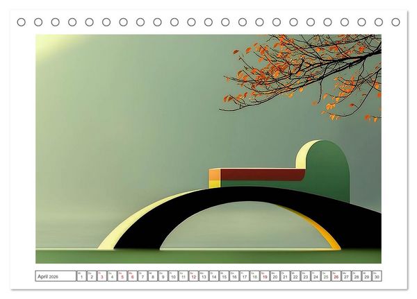 Produktbild: Japandi-Design (Tischkalender 2026 DIN A5 quer), CALVENDO Monatskalender
