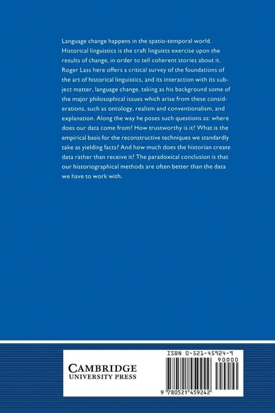 Produktbild: Historical Linguistics and Language Change