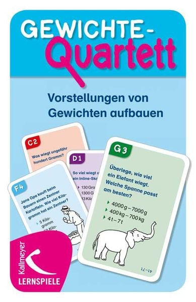 Gewichte-Quartett, Game von , Kallmeyer