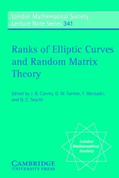 Produktbild: Ranks of Elliptic Curves and Random Matrix Theory