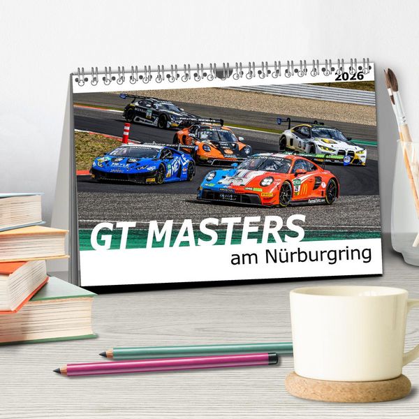 Produktbild: GT Masters am N&uuml;rburgring (Tischkalender 2026 DIN A5 quer), CALVENDO Monatskalender