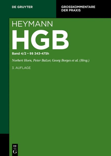 Produktbild: Heymann-Handelsgesetzbuch (ohne Seerecht) / UN-Kaufrecht