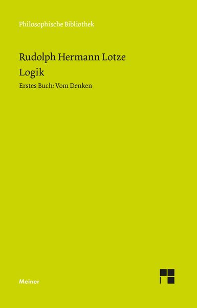 Produktbild: Logik, Erstes Buch. Vom Denken