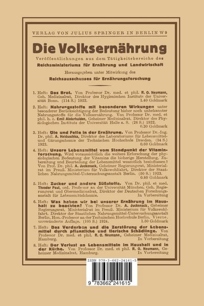 Produktbild: Die Ern&auml;hrung des Menschen