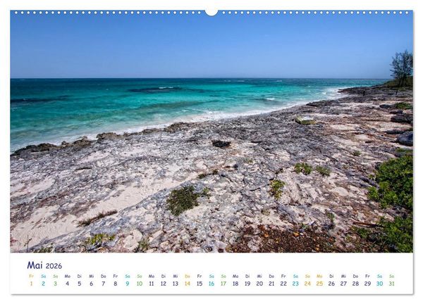 Produktbild: Bahamas-Eleuthera unterwegs am Lighthouse Beach (Wandkalender 2026 DIN A2 quer), CALVENDO Monatskalender