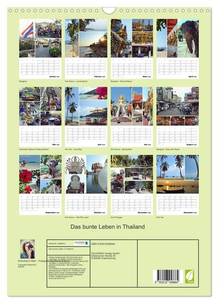 Produktbild: Das bunte Leben in Thailand (Wandkalender 2026 DIN A3 hoch), CALVENDO Monatskalender