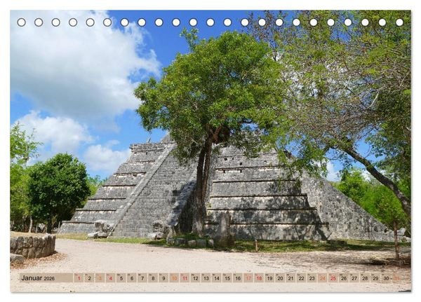 Produktbild: Geheimnisvolle Orte Yucat&aacute;n (Tischkalender 2026 DIN A5 quer), CALVENDO Monatskalender