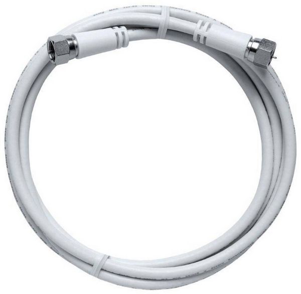 Produktbild: Axing SAT Anschlusskabel [1x F-Stecker - 1x F-Stecker] 3.50m 85 dB Wei&szlig;