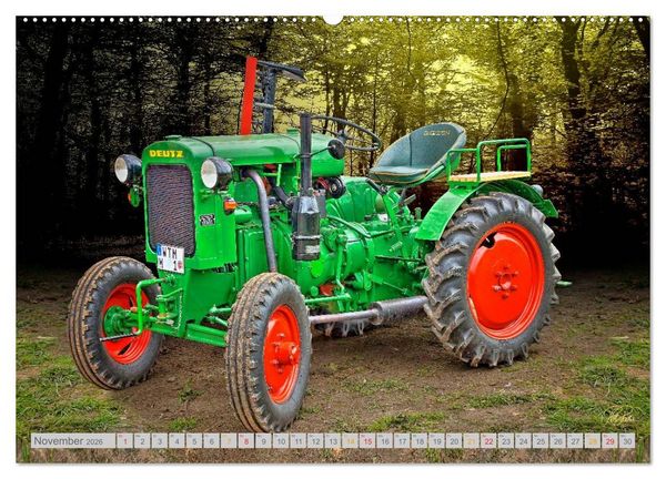 Produktbild: Oldtimer Sch&auml;tze. Ein Traktoren-Kalender (hochwertiger Premium Wandkalender 2026 DIN A2 quer), Kunstdruck in Hochglanz