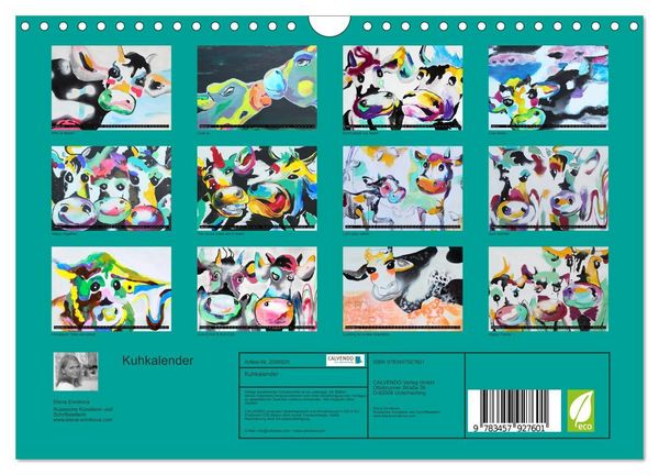 Produktbild: Kuhkalender (Wandkalender 2026 DIN A4 quer), CALVENDO Monatskalender