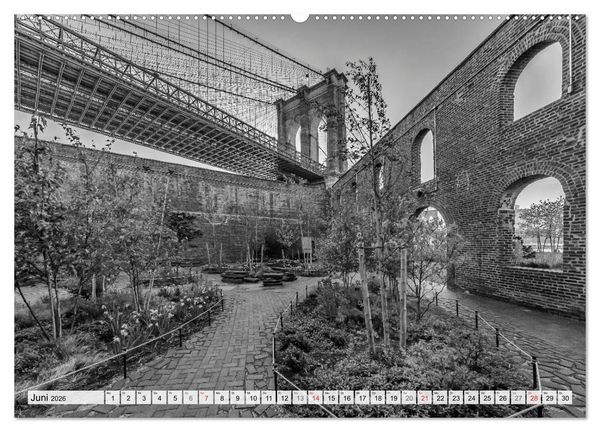 Produktbild: BROOKLYN BRIDGE Das Wahrzeichen von New York City (hochwertiger Premium Wandkalender 2026 DIN A2 quer), Kunstdruck in Hochglanz