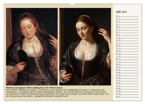 Produktbild: Rubens im neuen Licht (hochwertiger Premium Wandkalender 2027 DIN A2 quer), Kunstdruck in Hochglanz