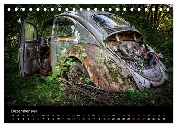Produktbild: Autos, abgestellt und vergessen (Tischkalender 2026 DIN A5 quer), CALVENDO Monatskalender
