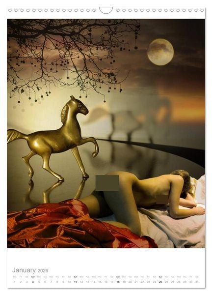 Produktbild: An Erotic Expedition to the World of Female Reveries (Wall Calendar 2026 DIN A3 portrait), CALVENDO 12 Month Wall Calendar