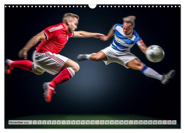 Produktbild: Fussball - Zweikampf (Wandkalender 2026 DIN A3 quer), CALVENDO Monatskalender