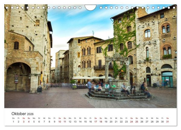 Produktbild: Motive der Toskana (Wandkalender 2026 DIN A4 quer), CALVENDO Monatskalender