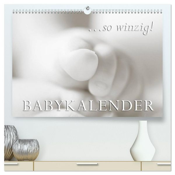 ...so winzig - Babykalender (hochwertiger Premium Wandkalender 2026 DIN A2 quer), Kunstdruck in Hochglanz